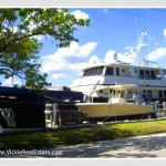 Yacht Docked on the Intracoastal on Hillsboro Mile